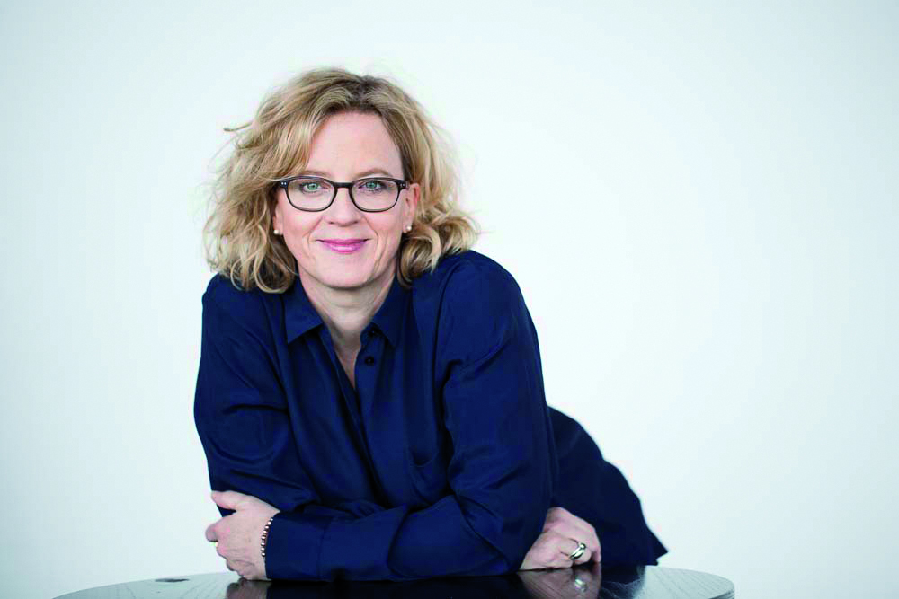 Landesvorsitzende und Spitzenkandidatin der BayernSPD Natascha Kohnen spricht im Puchheimer Festzelt